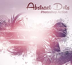 极品PS动作－光线抽丝(含高清视频教程)：Abstract dots Photoshop Action